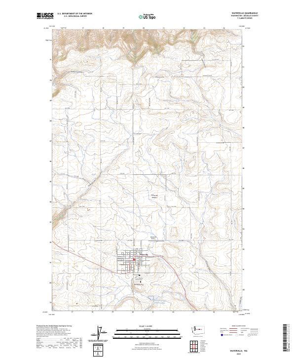 Waterville 2023 topographic map thumbnail
