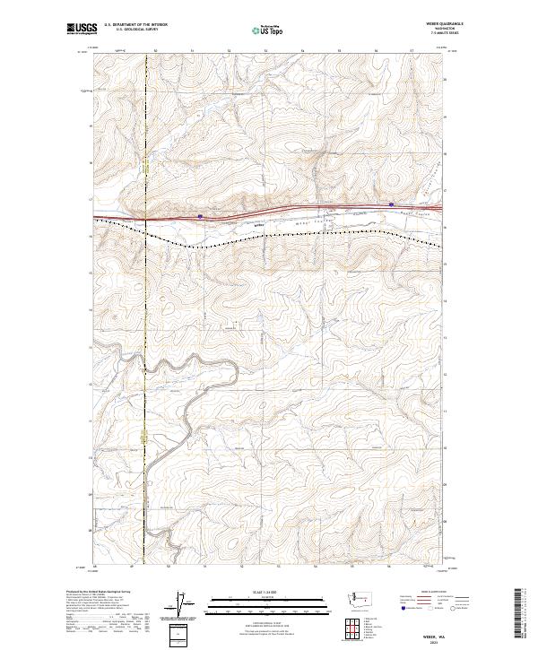 Weber topographic map thumbnail