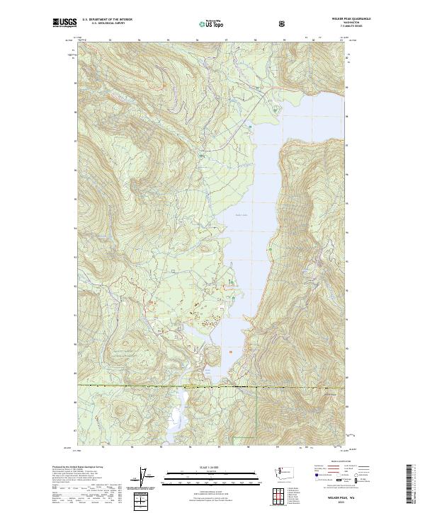 Welker Peak 2023 topographic map thumbnail