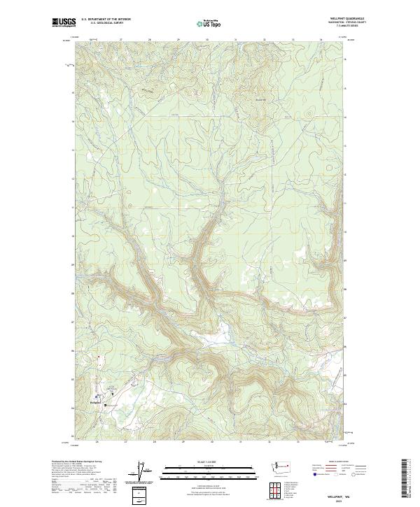 Wellpinit topographic map thumbnail