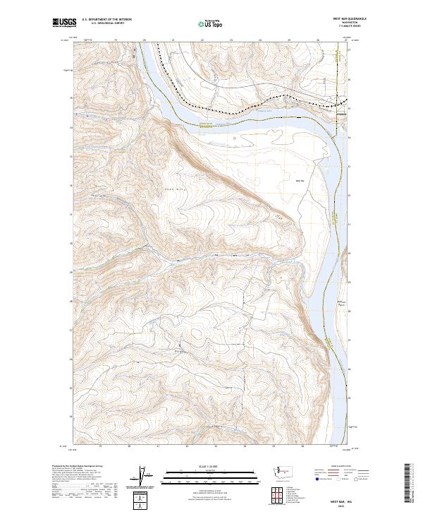 West Bar topographic map thumbnail