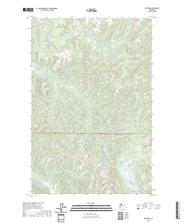 Western topographic map thumbnail