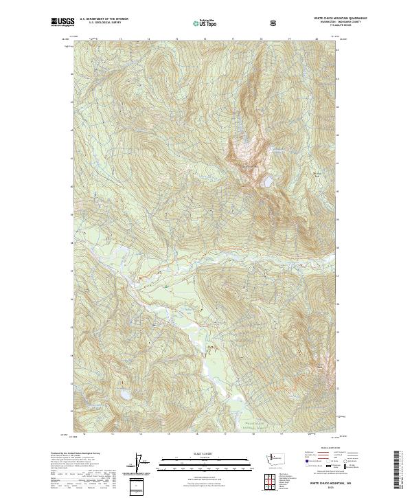 White Chuck Mountain topographic map thumbnail