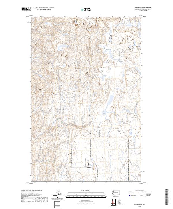 White Lakes topographic map thumbnail