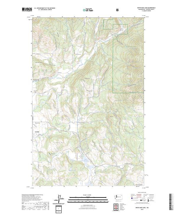 White Mud Lake topographic map thumbnail