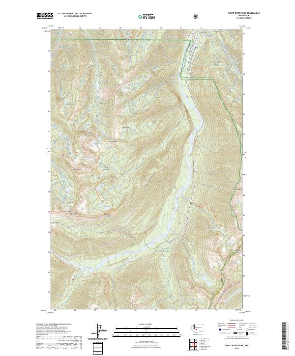 White River Park topographic map thumbnail