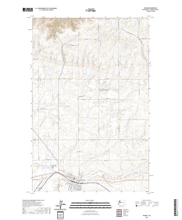 Wilbur 2023 topographic map thumbnail