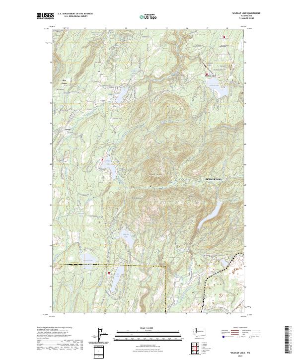 Wildcat Lake topographic map thumbnail