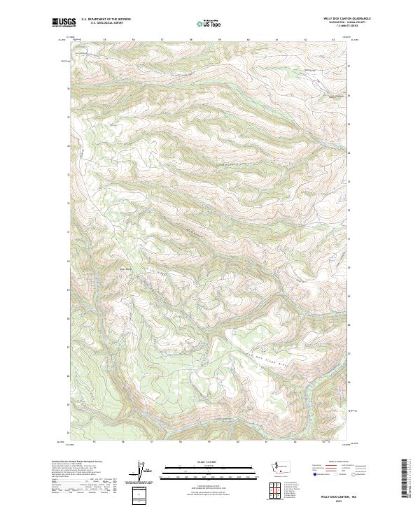 Willy Dick Canyon topographic map thumbnail