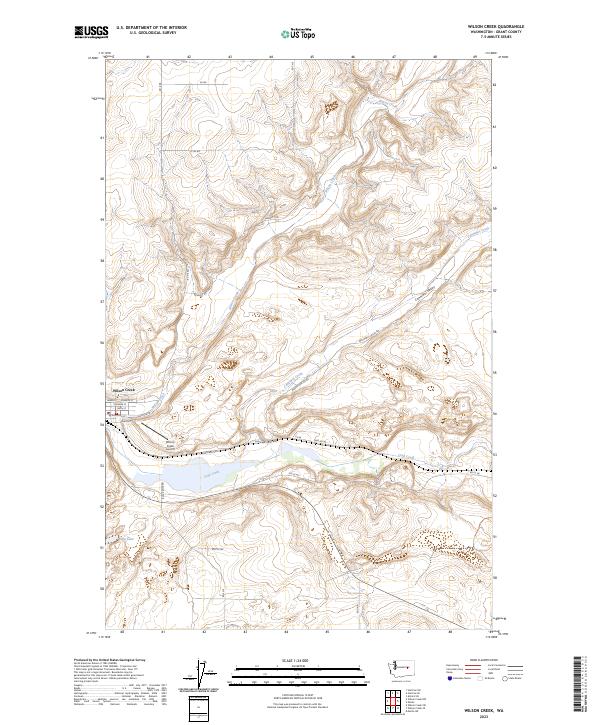 Wilson Creek 2023 topographic map thumbnail