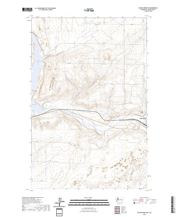 Wilson Creek NW topographic map thumbnail