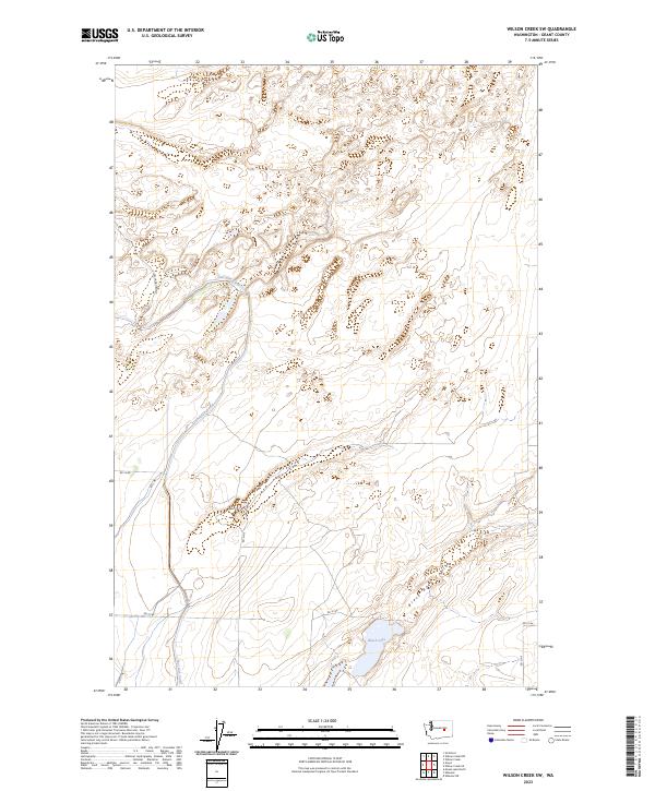 Wilson Creek SW topographic map thumbnail