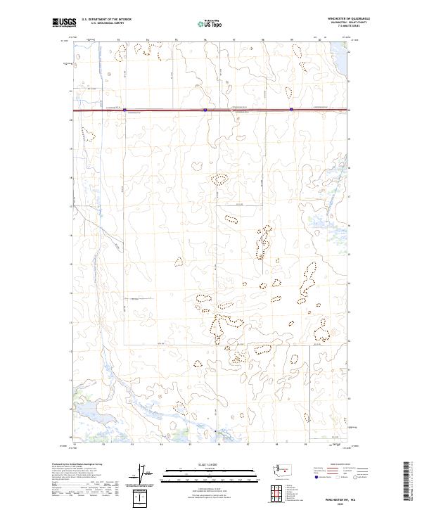 Winchester SW topographic map thumbnail