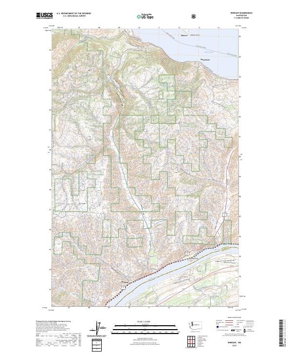 Winesap topographic map thumbnail