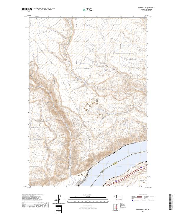 Wood Gulch 2023 topographic map thumbnail