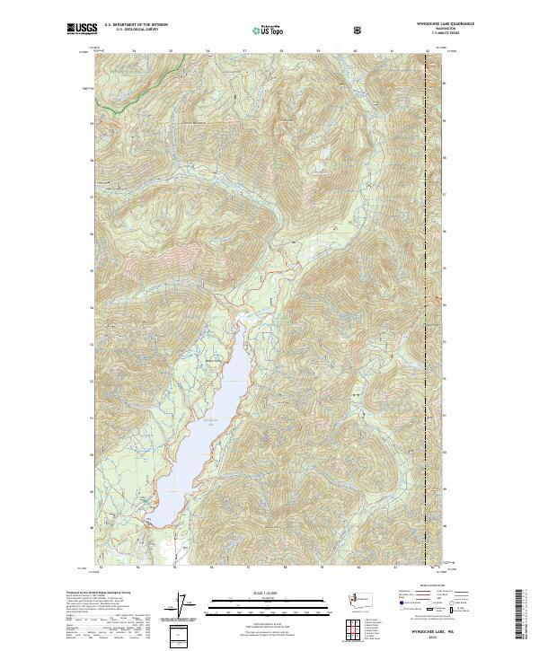 Wynoochee Lake topographic map thumbnail