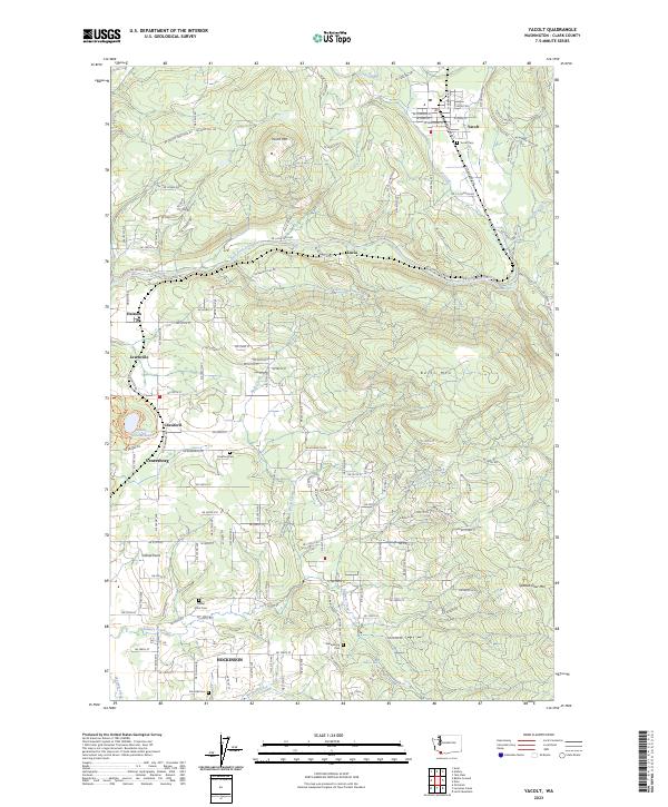 Yacolt topographic map thumbnail