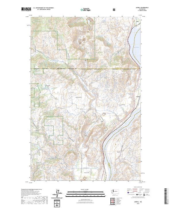 Azwell topographic map thumbnail