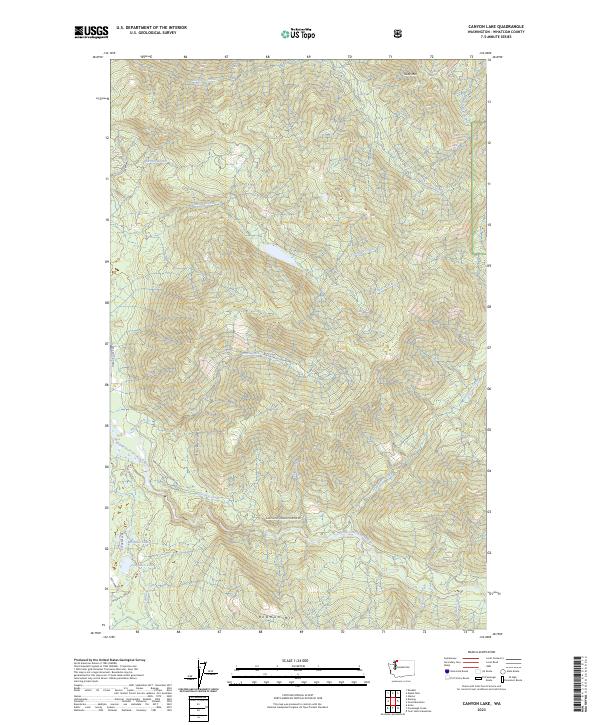 Canyon Lake topographic map thumbnail