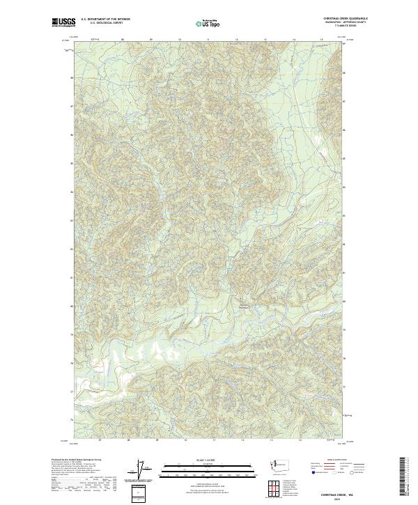 Christmas Creek topographic map thumbnail
