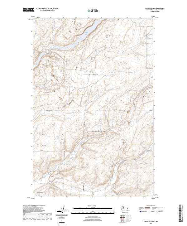 Coffeepot Lake topographic map thumbnail