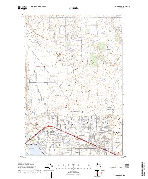 Columbia Point topographic map thumbnail