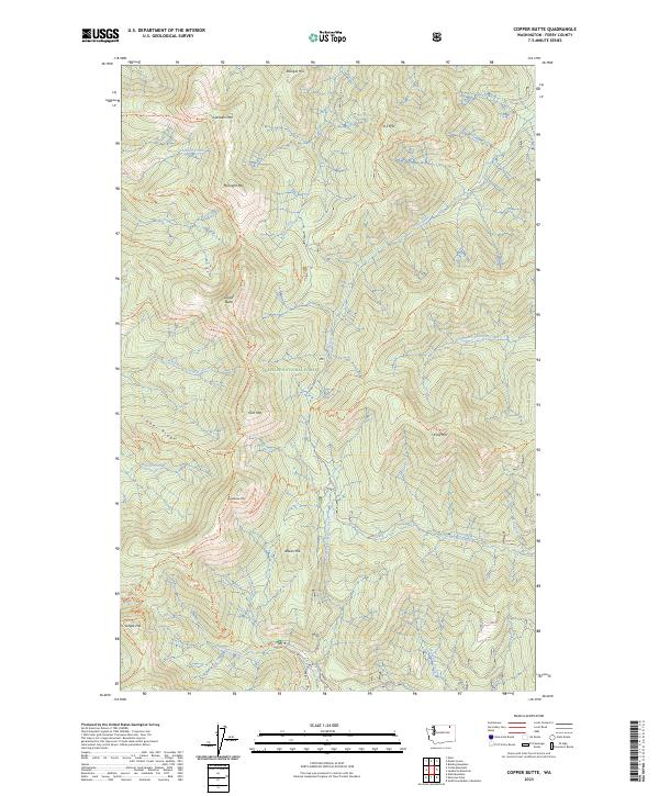 Copper Butte topographic map thumbnail