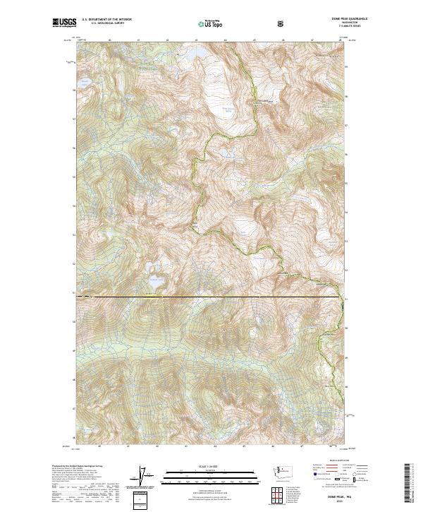 Dome Peak topographic map thumbnail
