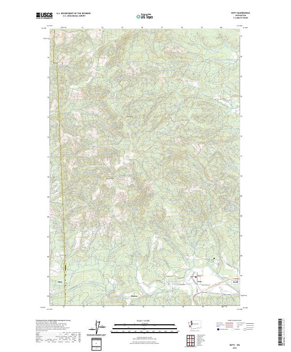 Doty topographic map thumbnail