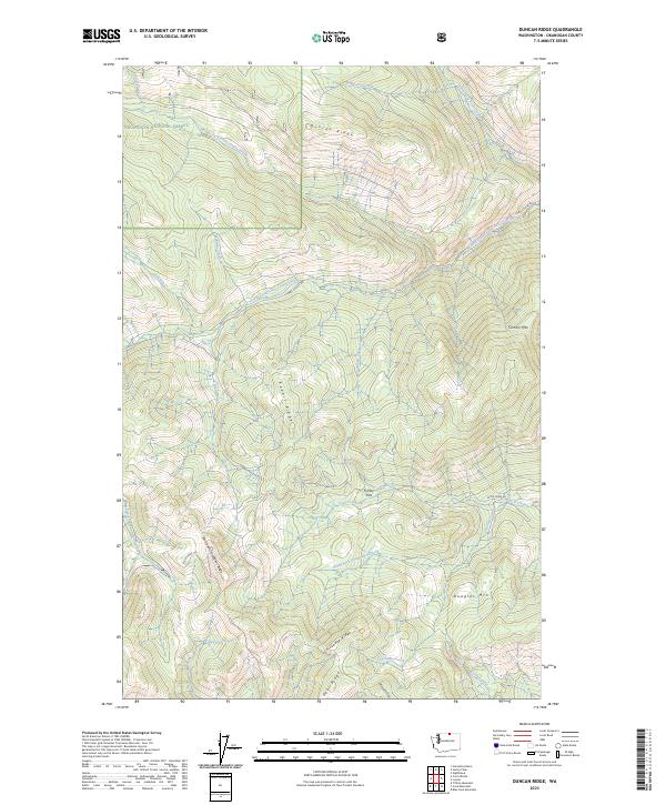 Duncan Ridge topographic map thumbnail