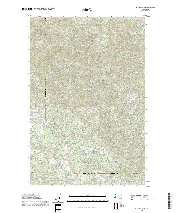 Elochoman Pass topographic map thumbnail