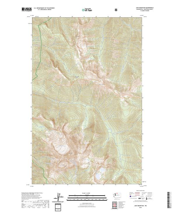Jack Mountain 2023 topographic map thumbnail