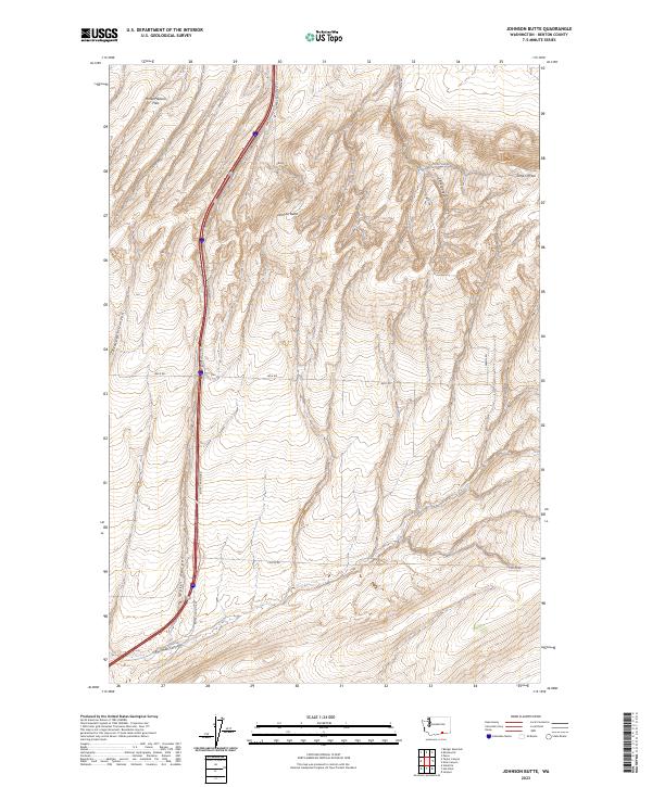 Johnson Butte topographic map thumbnail