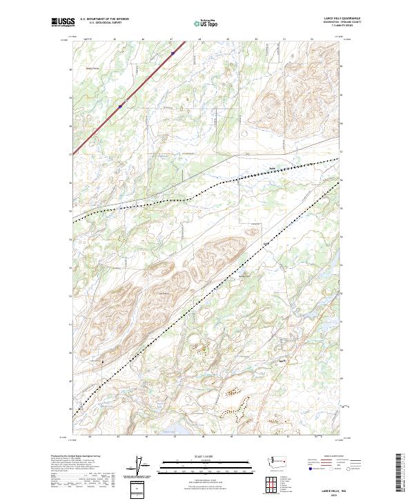 Lance Hills 2023 topographic map thumbnail