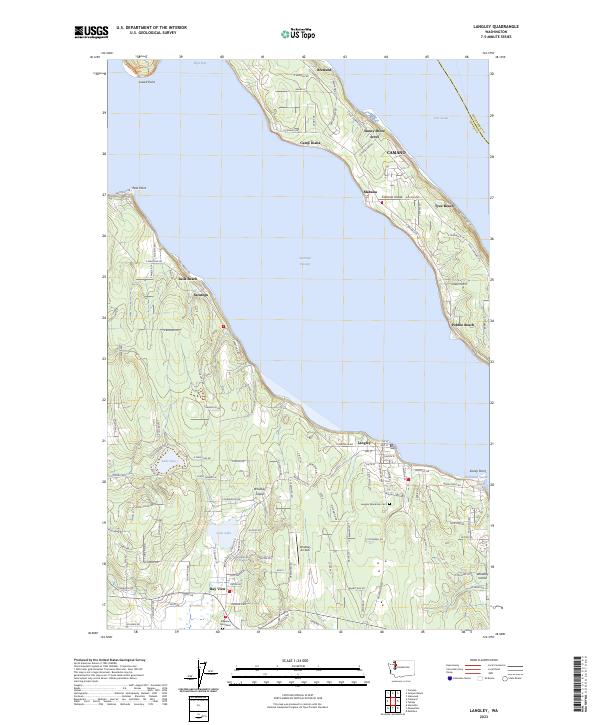 Langley topographic map thumbnail