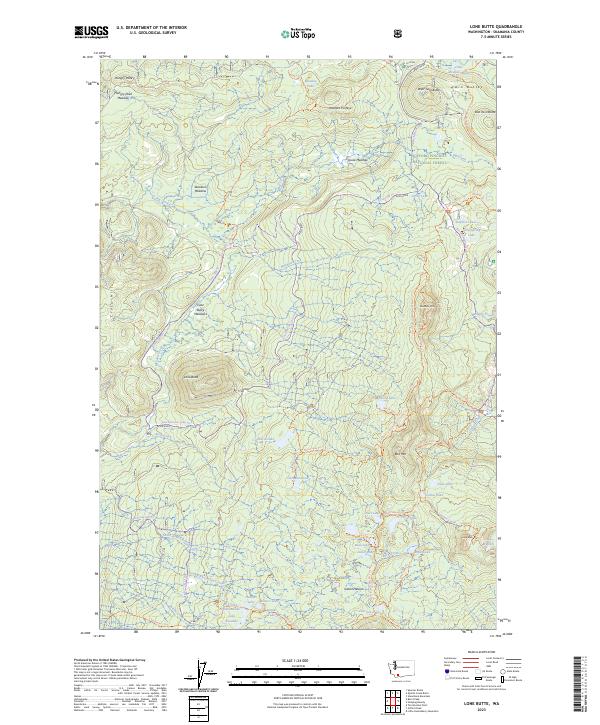 Lone Butte 2023 topographic map thumbnail
