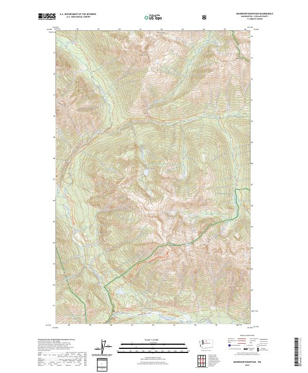 McGregor Mountain topographic map thumbnail