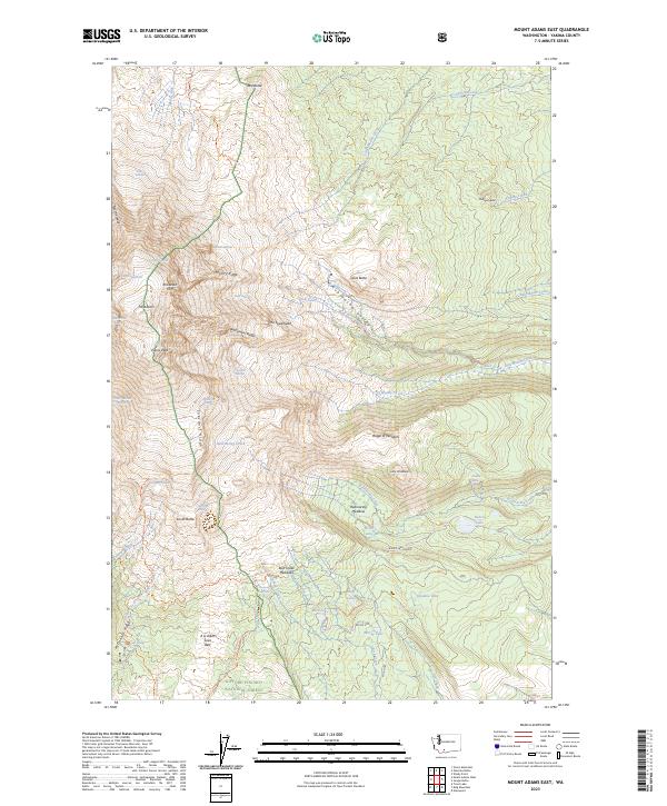 Mount Adams East topographic map thumbnail