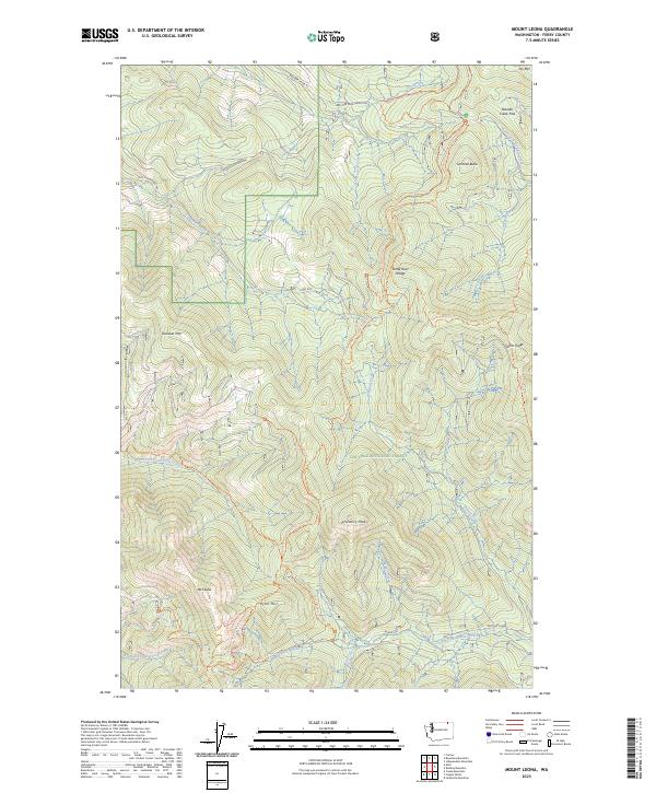 Mount Leona 2023 topographic map thumbnail