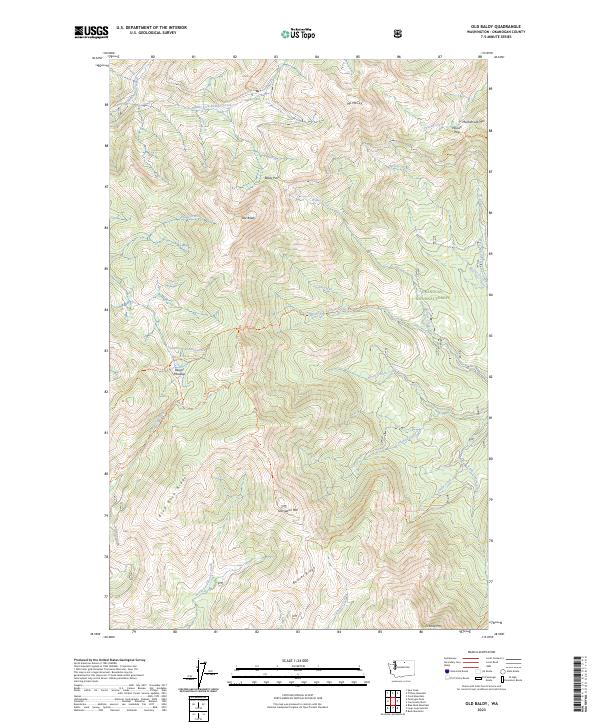 Old Baldy topographic map thumbnail