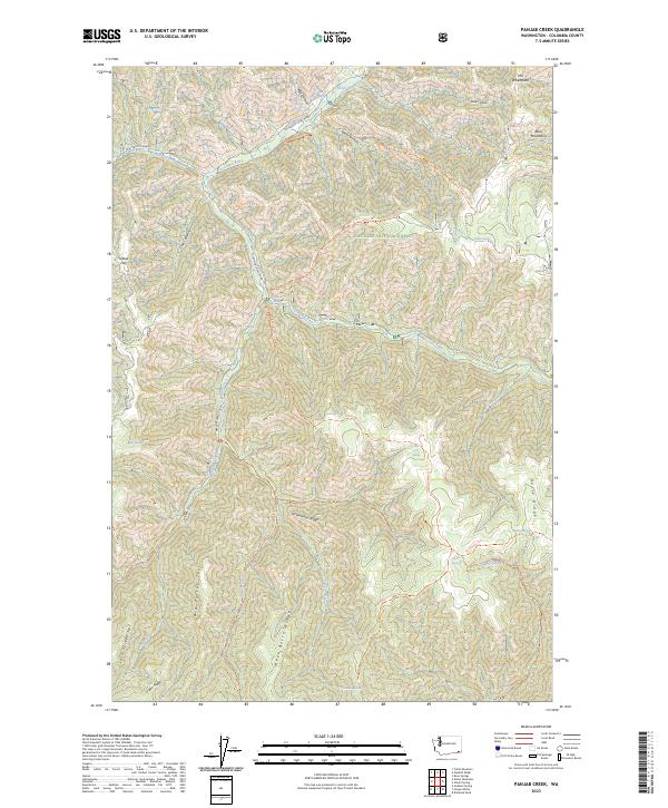 Panjab Creek 2023 topographic map thumbnail