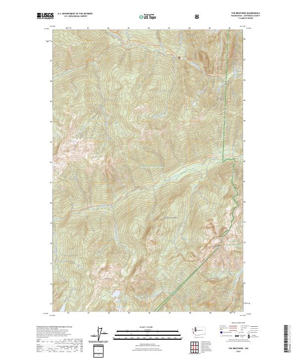 The Brothers topographic map thumbnail