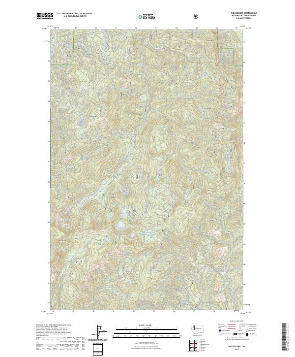The Rockies topographic map thumbnail