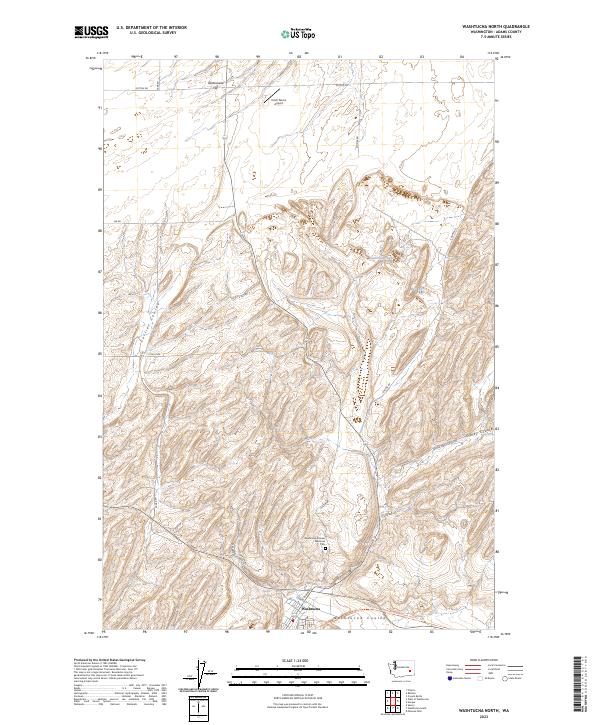 Washtucna North topographic map thumbnail