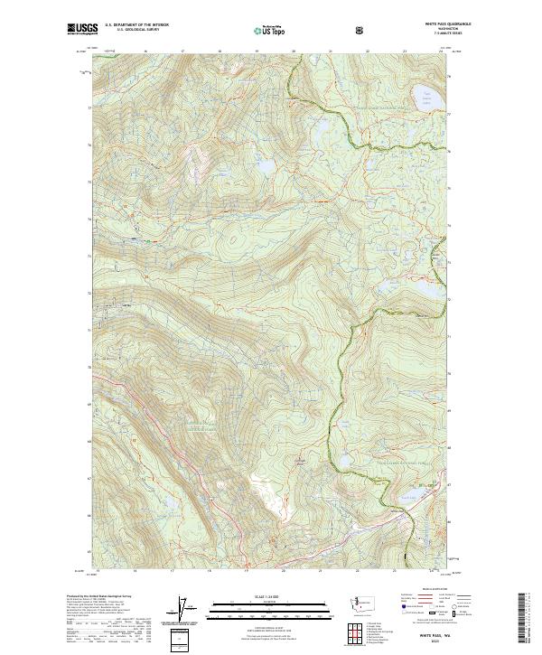 White Pass topographic map thumbnail