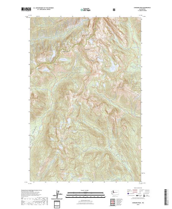 Chikamin Peak topographic map thumbnail