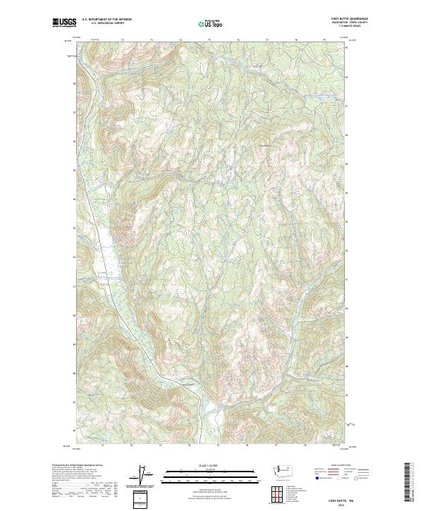 Cody Butte topographic map thumbnail