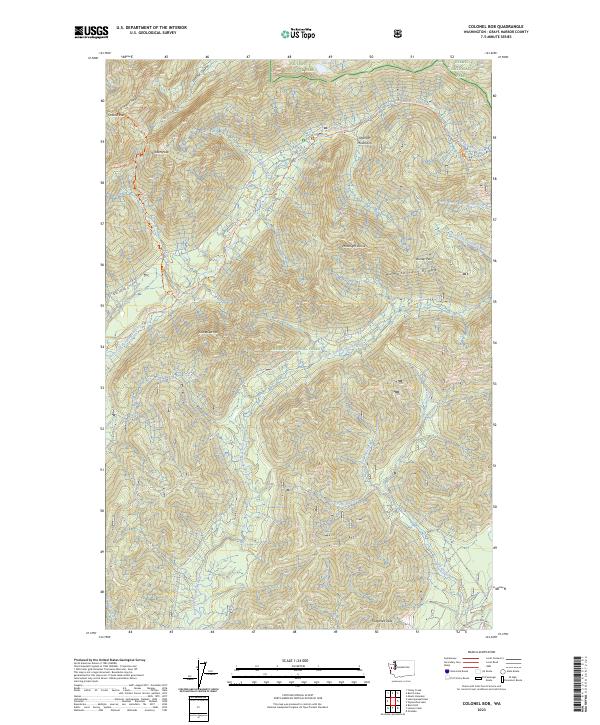 Colonel Bob topographic map thumbnail