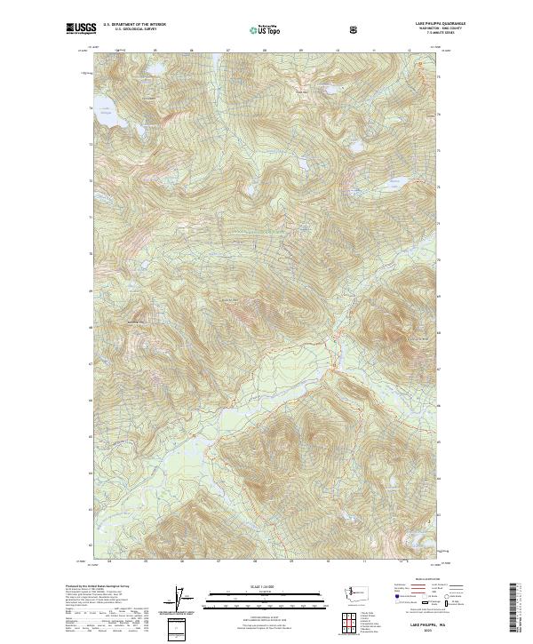 Lake Philippa 2023 topographic map thumbnail
