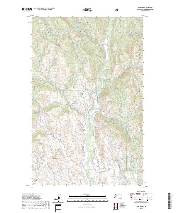 Lewis Butte 2023 topographic map thumbnail